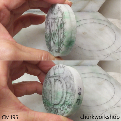 Custom carve both side pendant