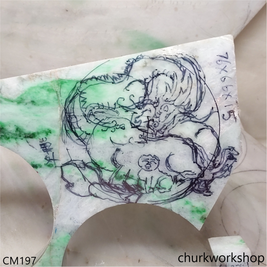 Custom carve Dragon, ox and pig.