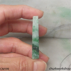 Custom green tiger jade pendant