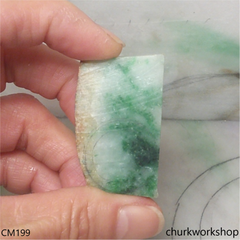 Custom green tiger jade pendant