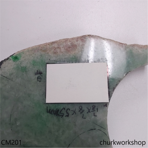 Custom light green jade pendant