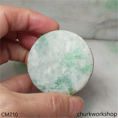 Custom green rectangle jade pendant