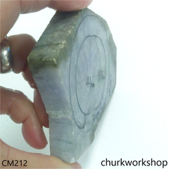 Custom cut jade cuff
