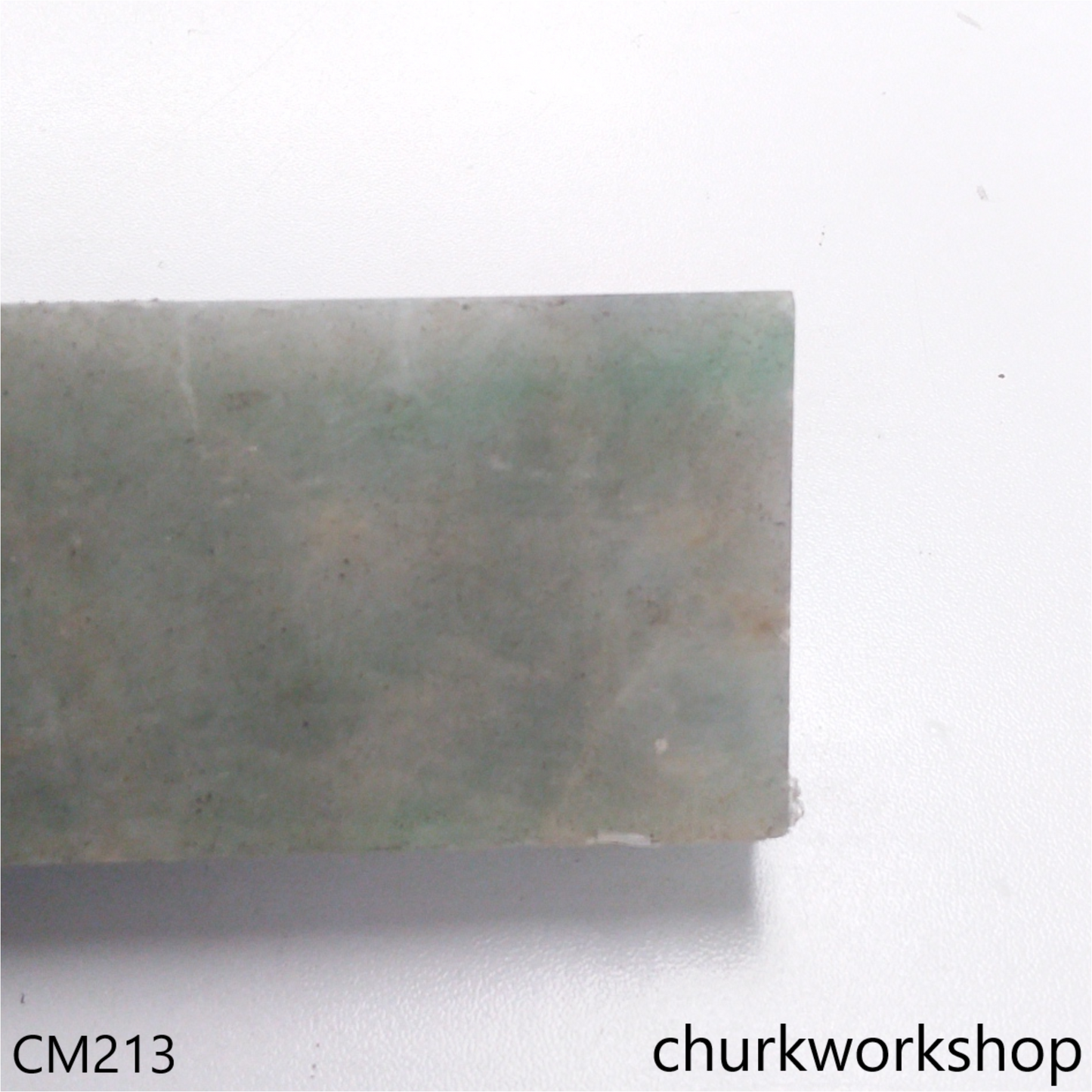 Custom cut jade signet ring