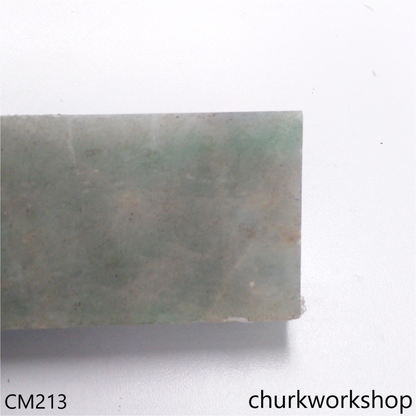 Custom cut jade signet ring