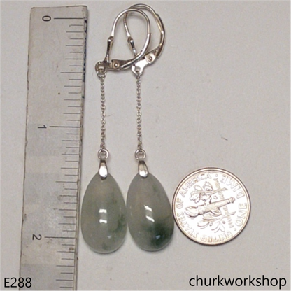 Jade dangling earrings