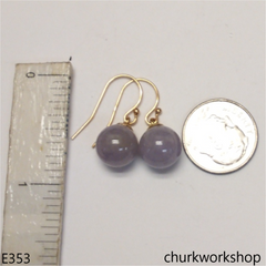 Lavender beads  earrings