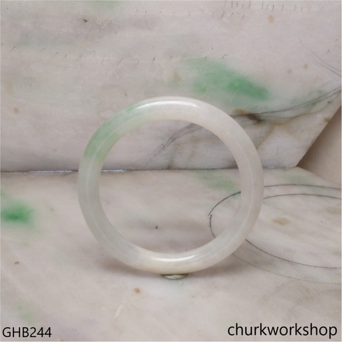 Small light green jade bangle