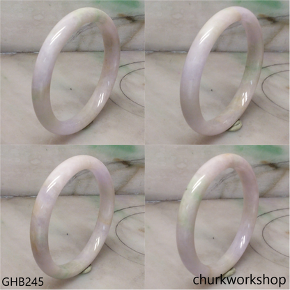 Small pale lavender jade bangle