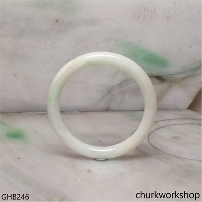 Small pale green jade bangle