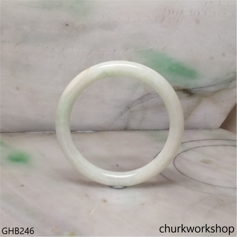 Small pale green jade bangle