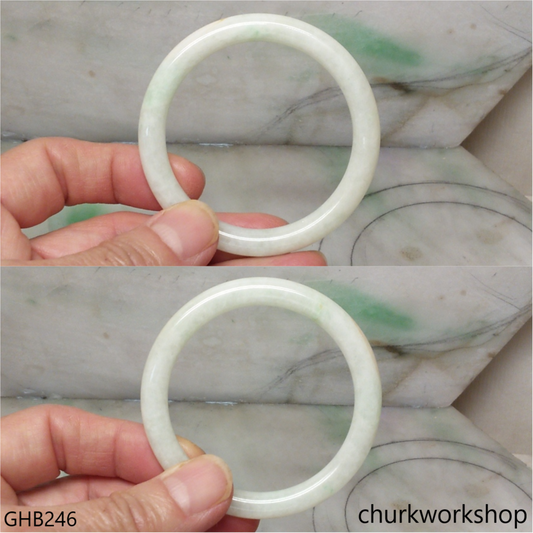 Small pale green jade bangle