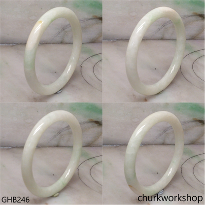 Small pale green jade bangle