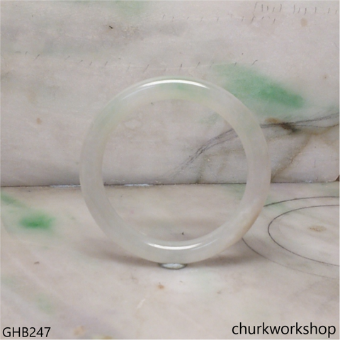 Small pale green jade bangle