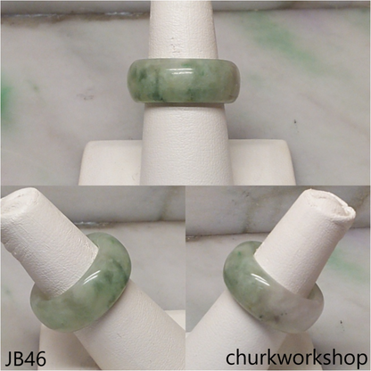Light bluish green jade unisex band