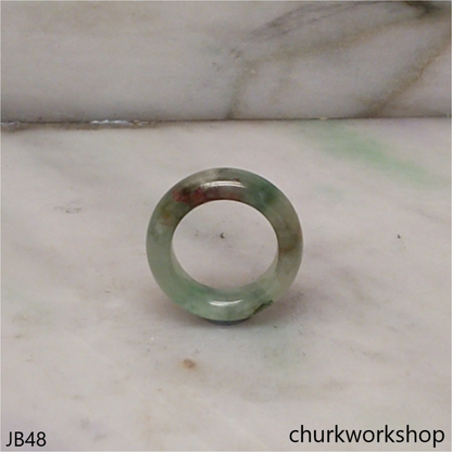 Light bluish green jade unisex band