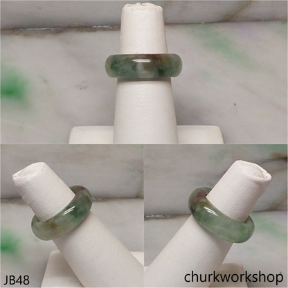 Light bluish green jade unisex band