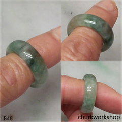 Light bluish green jade unisex band