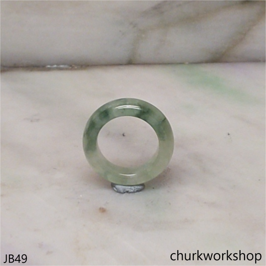 Light bluish green jade unisex band