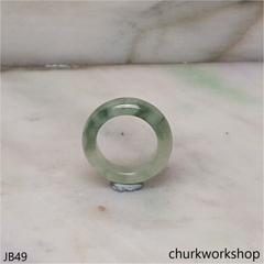 Light bluish green jade unisex band