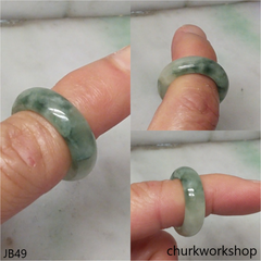 Light bluish green jade unisex band