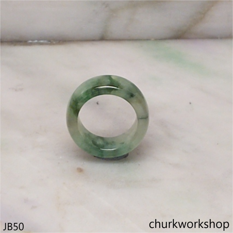 Light bluish green jade unisex band