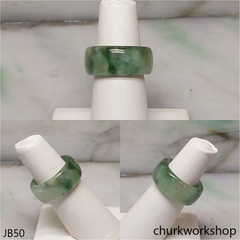 Light bluish green jade unisex band
