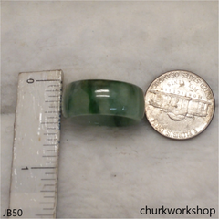 Light bluish green jade unisex band