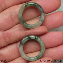 Light bluish green jade unisex band