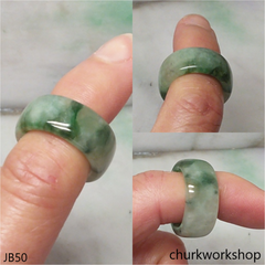 Light bluish green jade unisex band