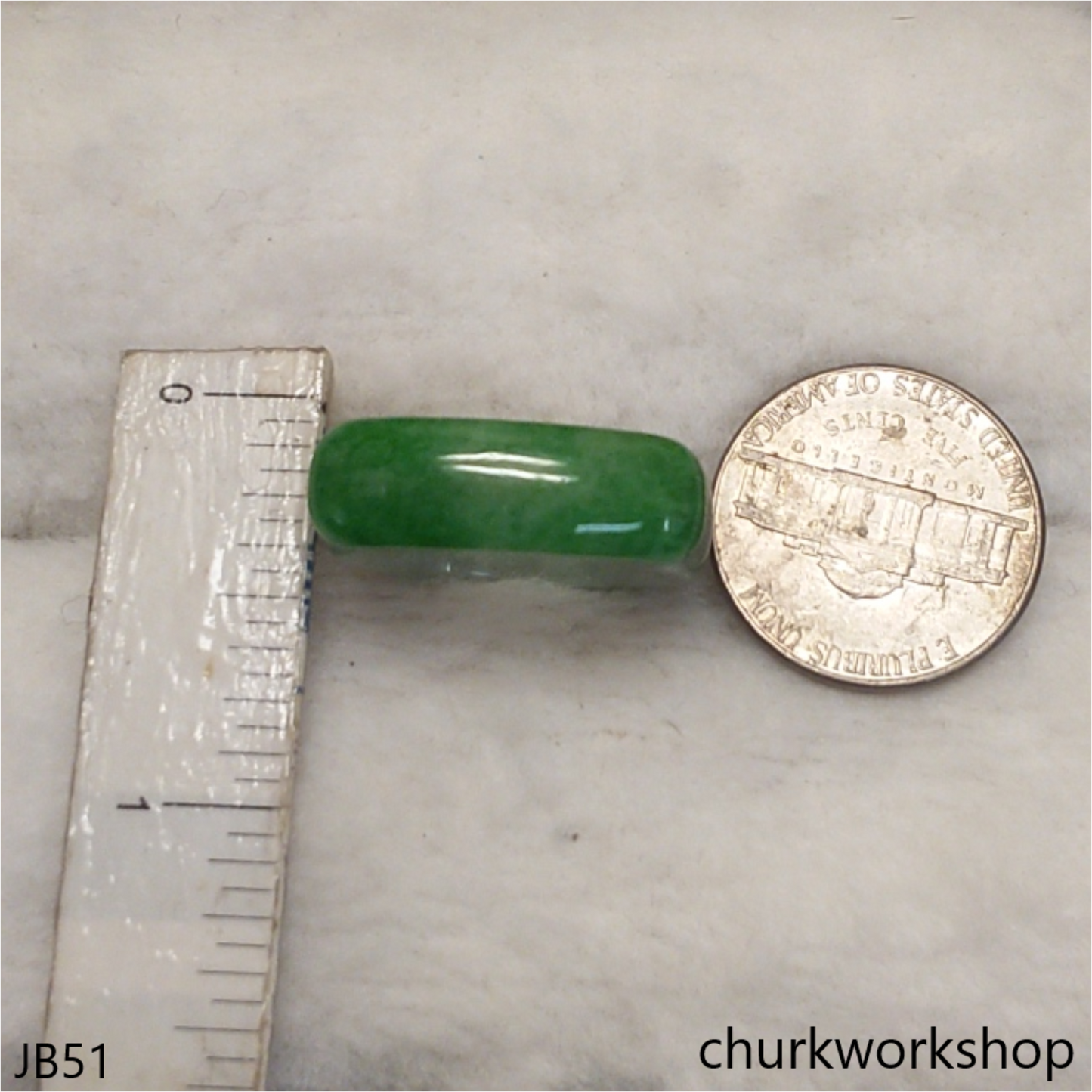 Green jade saddle band
