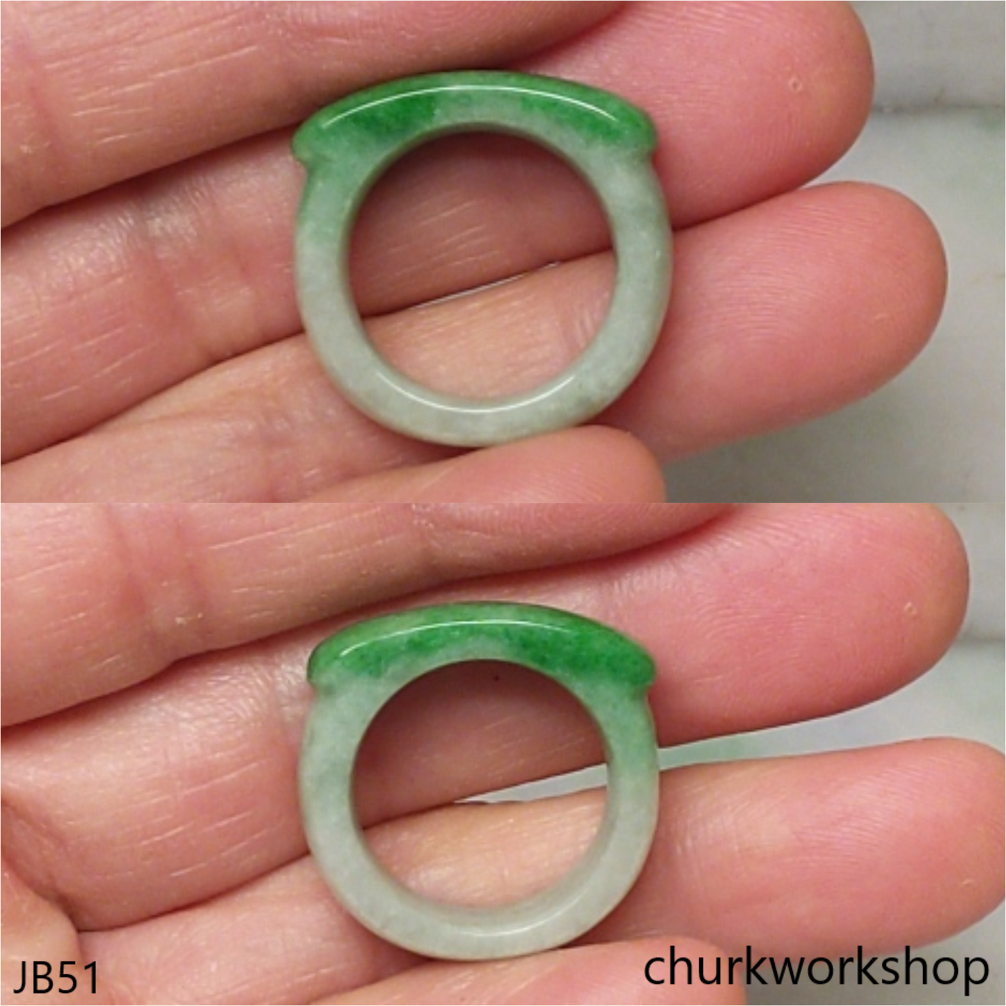 Green jade saddle band