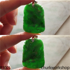 Green jade carving pendant