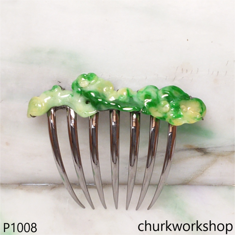 Jade craving hair side comb