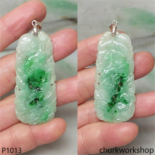 Carved jade pendant