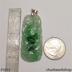 Carved jade pendant