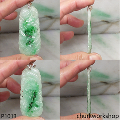 Carved jade pendant
