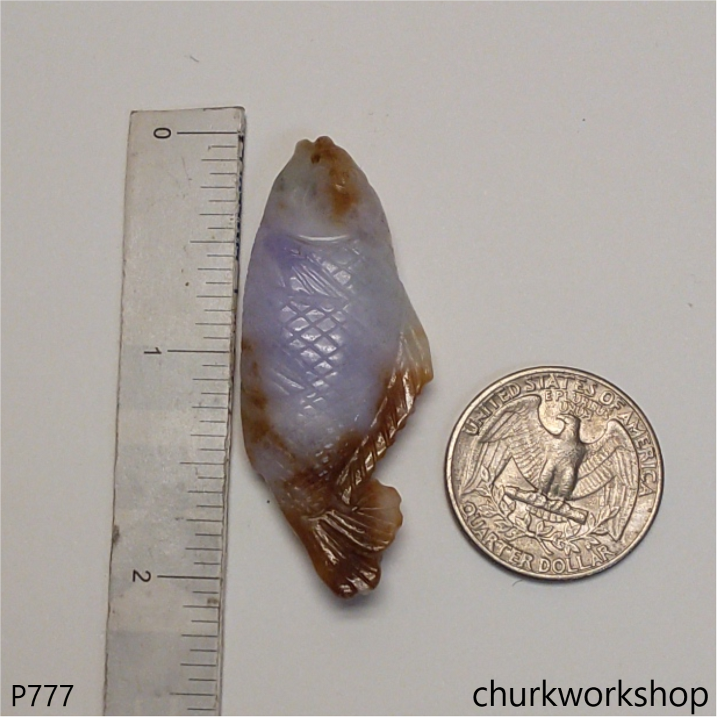 Lavender jade fish pendant