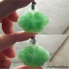 Green jade Ruyi pendant