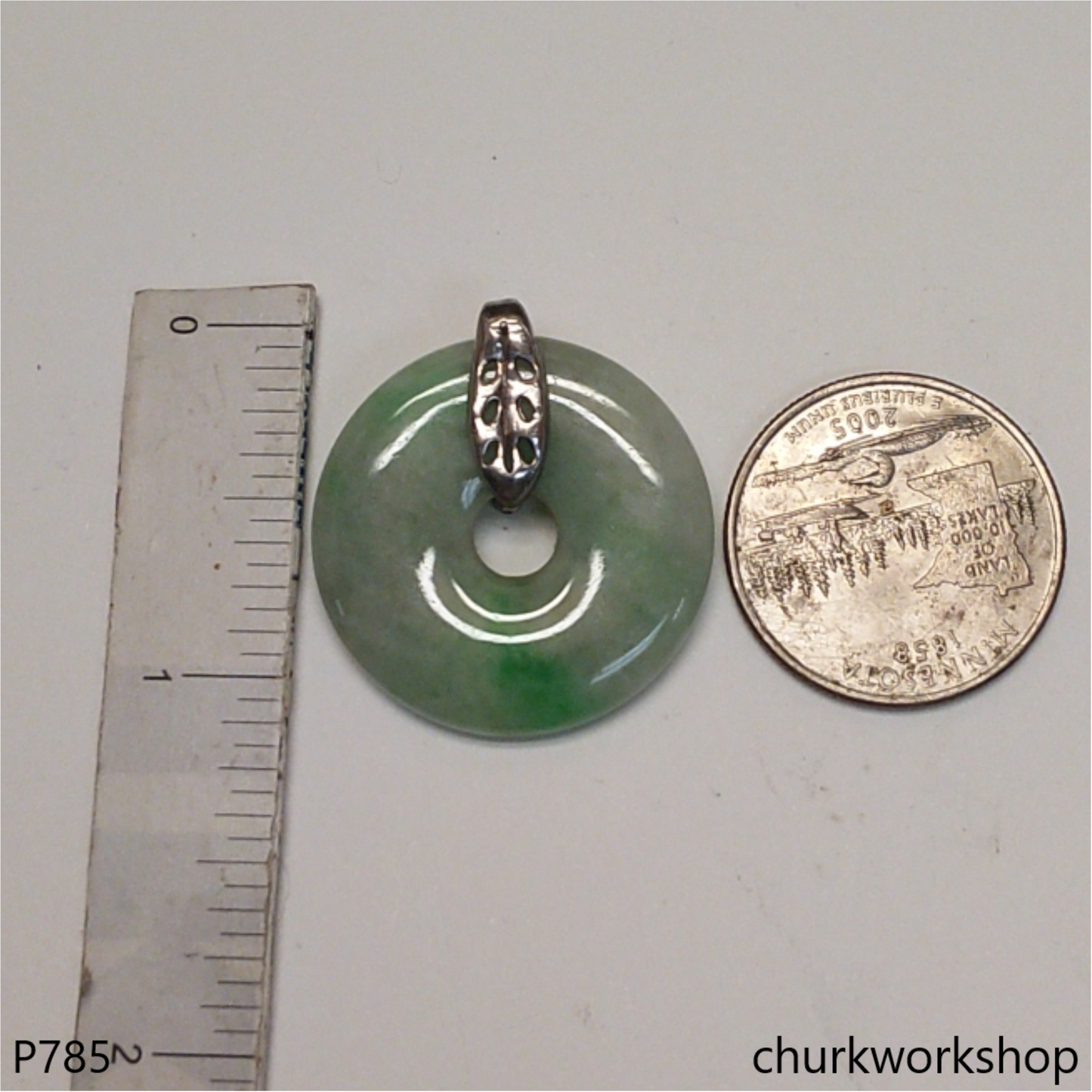 Jade Donut pendant