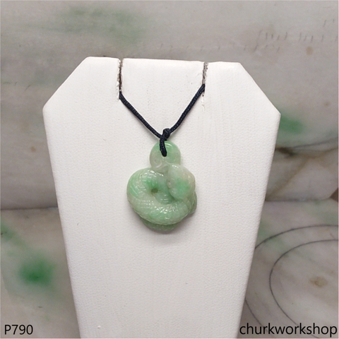 Jade snake pendant