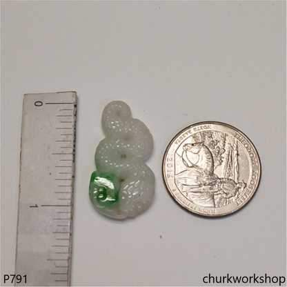 Jade snake pendant