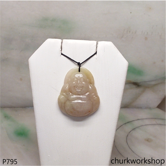 Lavender jade happy Buddha