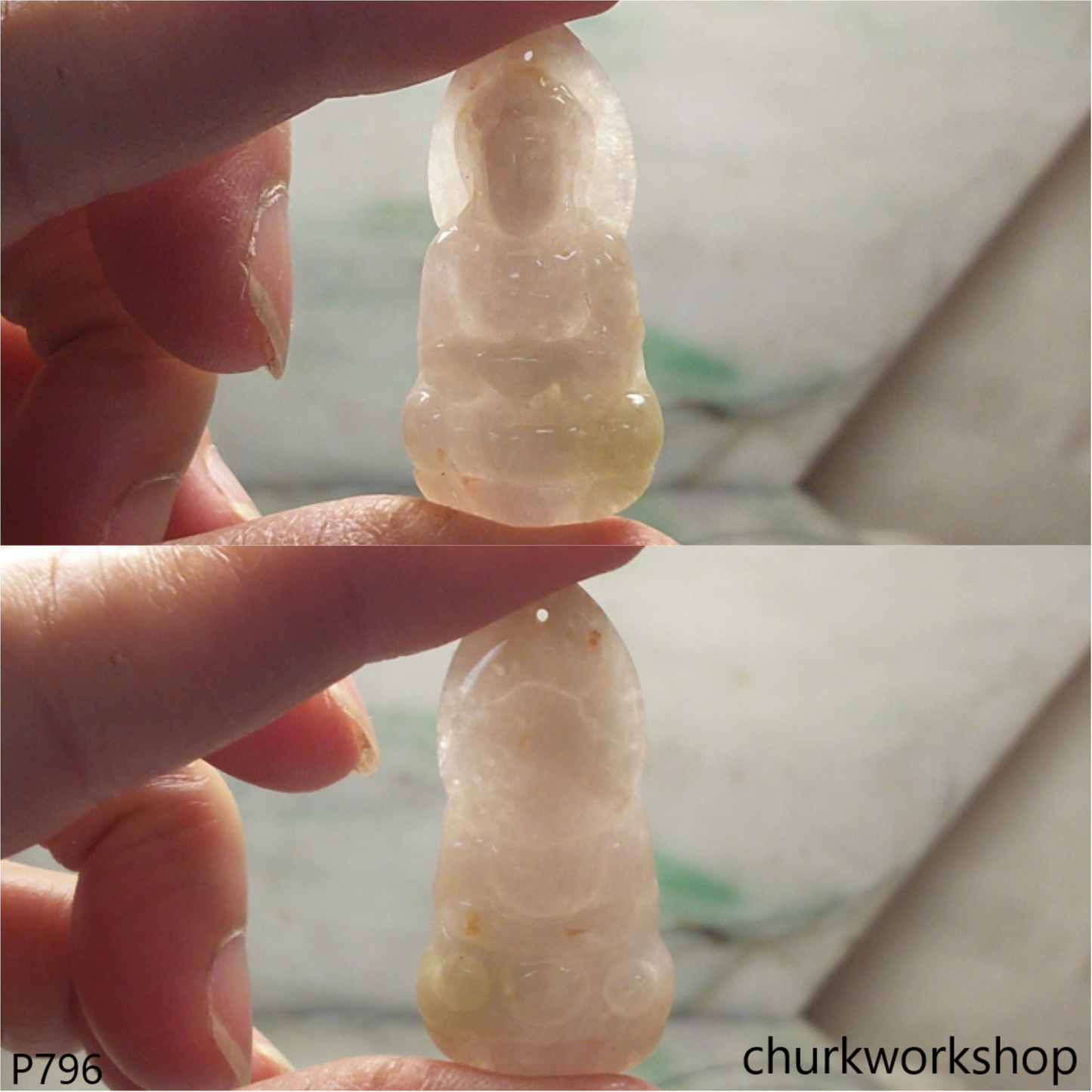 Lavender jade lady Buddha