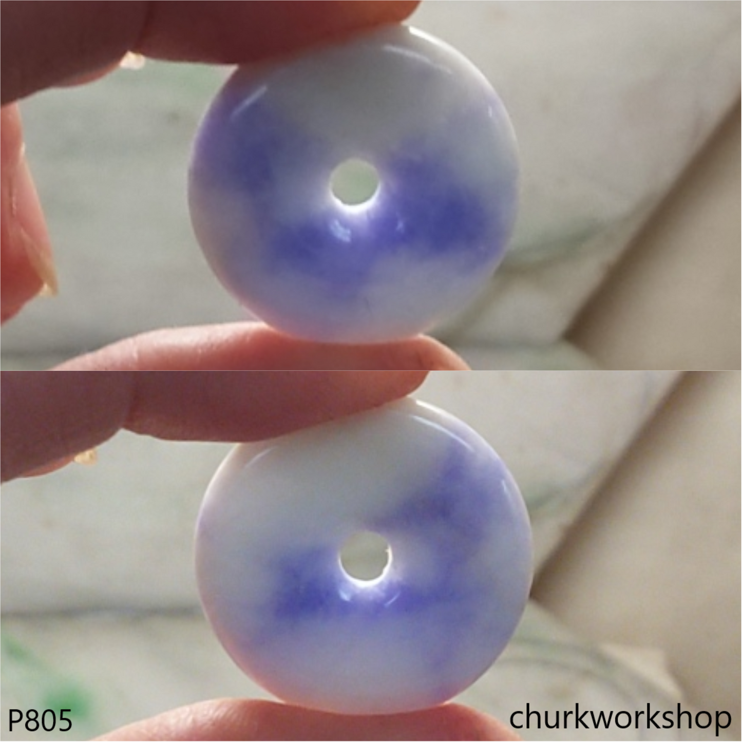 Lavender jade pendant