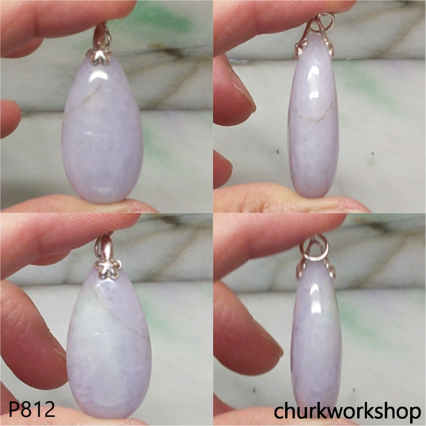 Lavender jade pendant