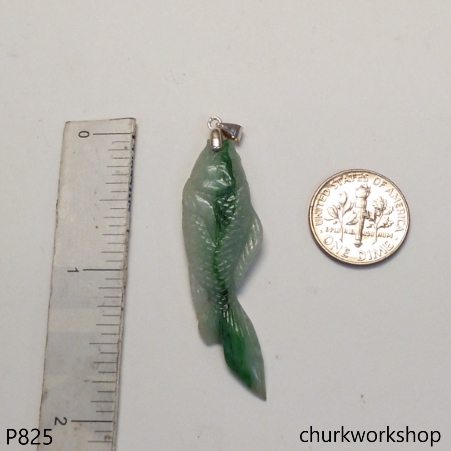 Jade fish pendant