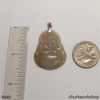 Lavender jade happy Buddha