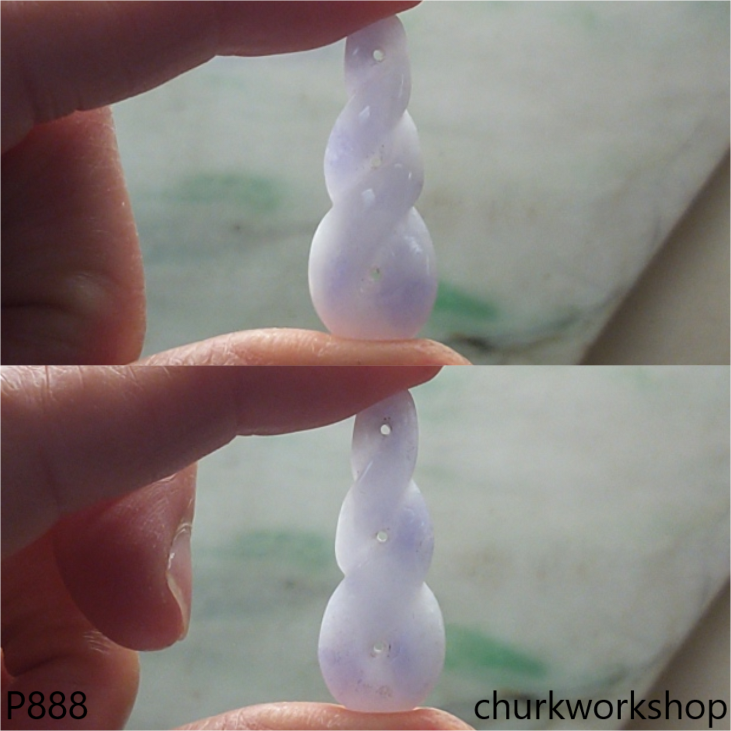 Lavender jade pendant