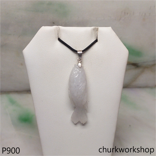 Lavender fish pendant